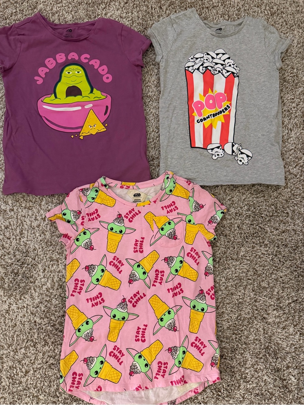 Girls' Pink Star Wars bundle tees